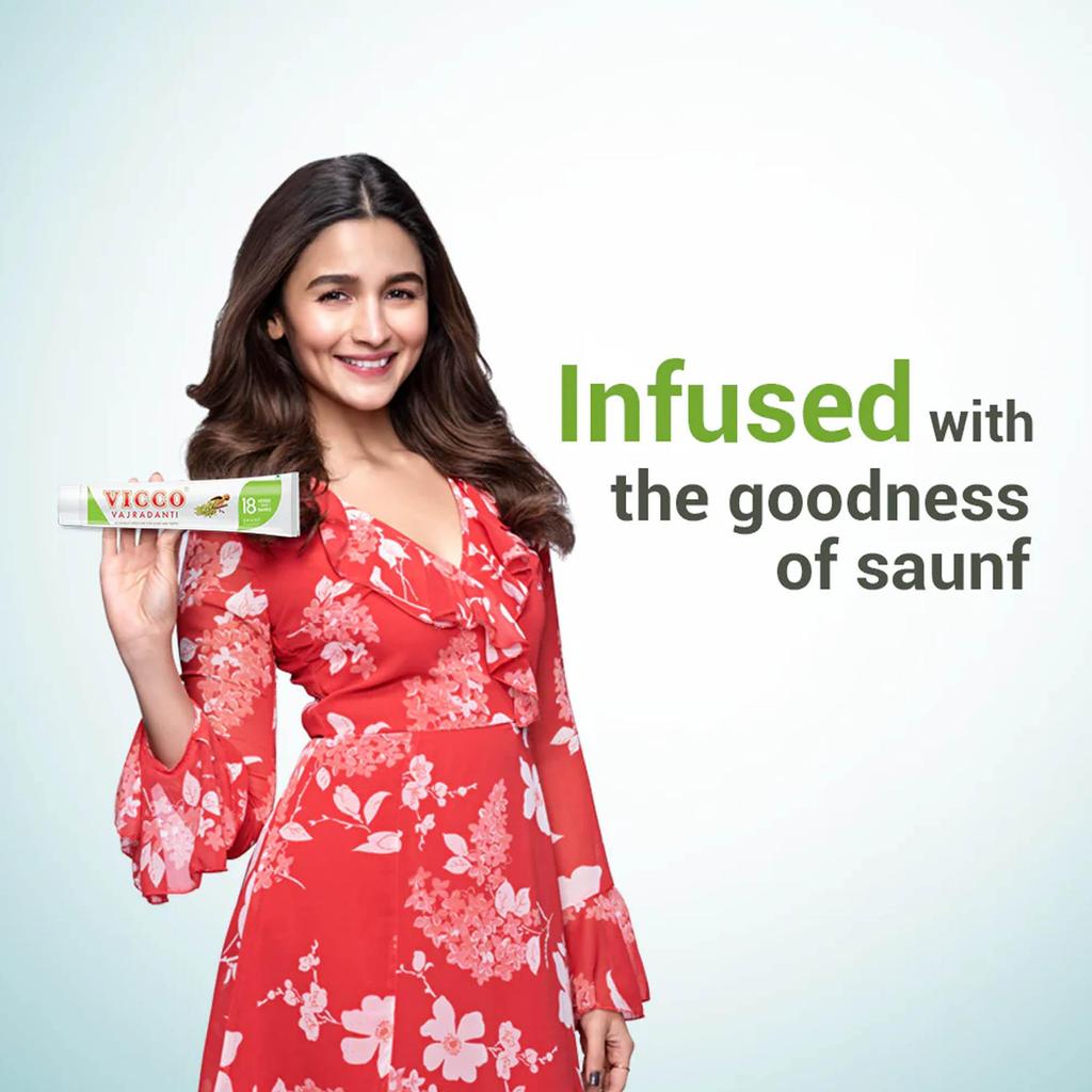 Vicco Vajradanti Ayurvedic Toothpaste Saunf Flavour 18 Herbs For Strong Healthy Teeth 160g Pack of 1