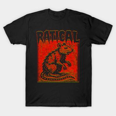 Radical Rat T-shirt For Men Women 100% Cotton T Shirts Short Sleeve Tops 1030-2
