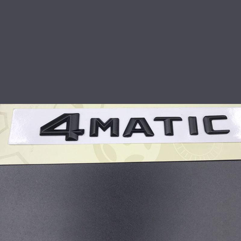 3D ABS Černá Stříbrná Logo 4MATIC Znak Odznak na blatník Odznak kufru pro příslušenství 4MATIC Stikcer