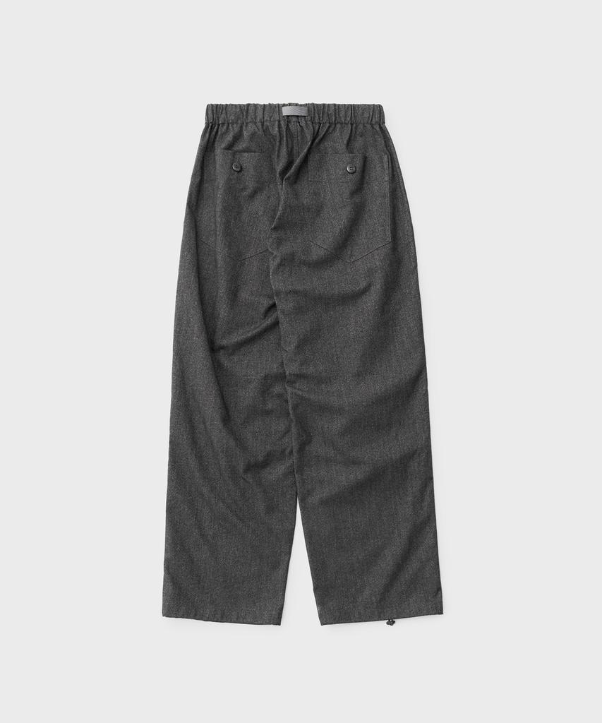 ANOTHER OFFICE Flow Utility Pants (Black-Herringbone)