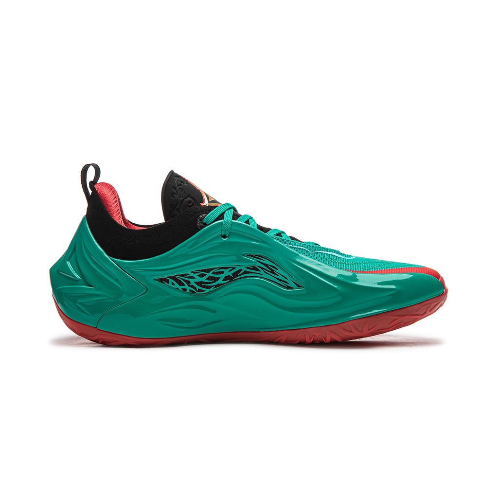 Li Ning JB4 Low Top Basketball Shoes Men's Black Green ABAV089-5