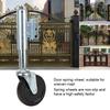 Door Rubber Spring Loaded Wheel Universal Spring Casters Rubber Wheel Castor4 Inches