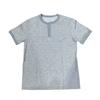 Men Button Crewneck T-Shirt Solid Color Short Sleeve Summer Shirt Casual Tee Shirt for Gym Workout Street Beach Wear