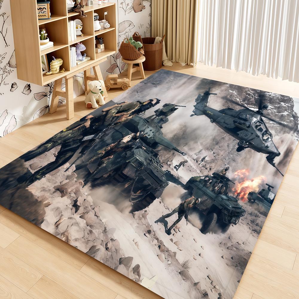 Door Mat Game Bedside Entrance Bath Floor Decoration Corridor Door Mat Carpet B-Battlefield Living 6 Room Shooting Balcony