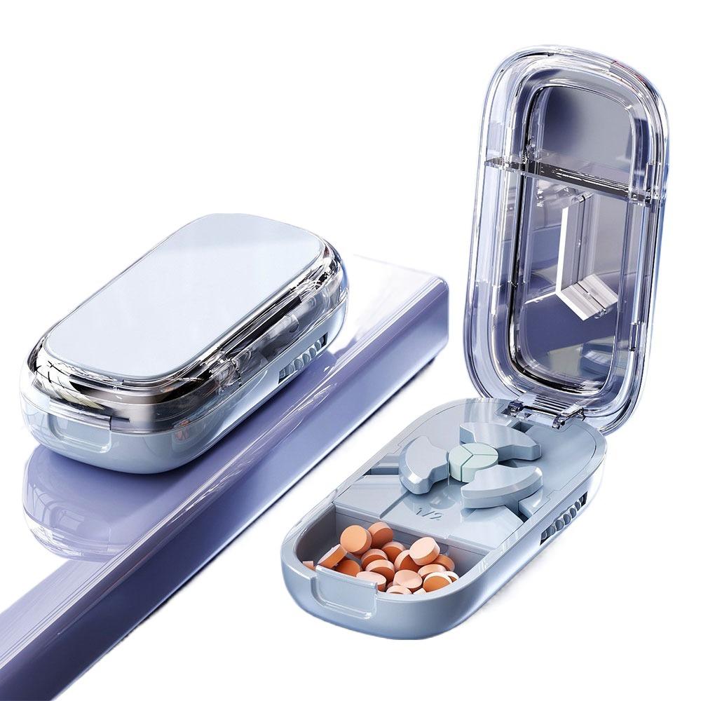 Divider Organizer Three Part Pill Cutter Dustproof Medicine Pill Cutter  for Small or Large Pills