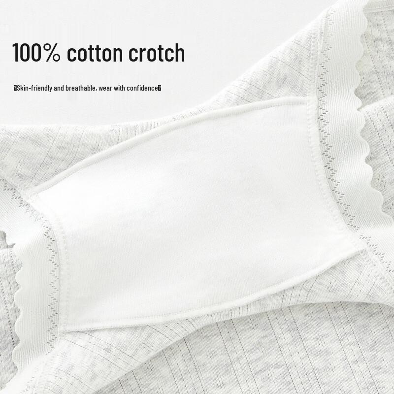 Fenteng Cotton Women's High-Waisted Tummy Control Panties (3-Pack)