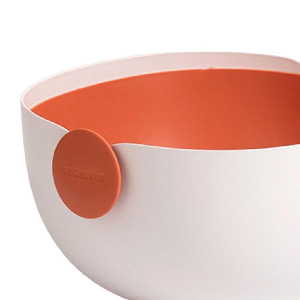 Double Layer Colander Igh Temperature Resistance Vegetable Bowl Rice Washer Strainer Drain