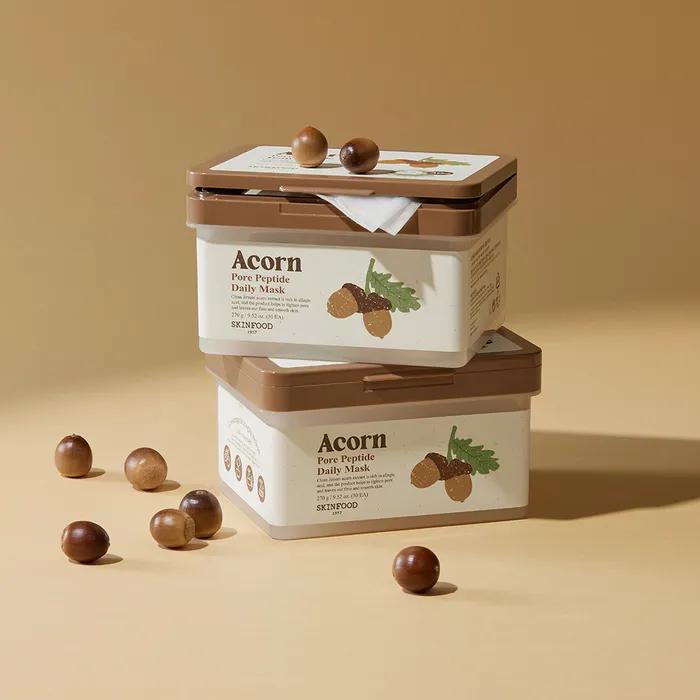 [2 pads, 3 sheets free / Pore elasticity] Acorn Pore Peptide Daily Mask (30 sheets)