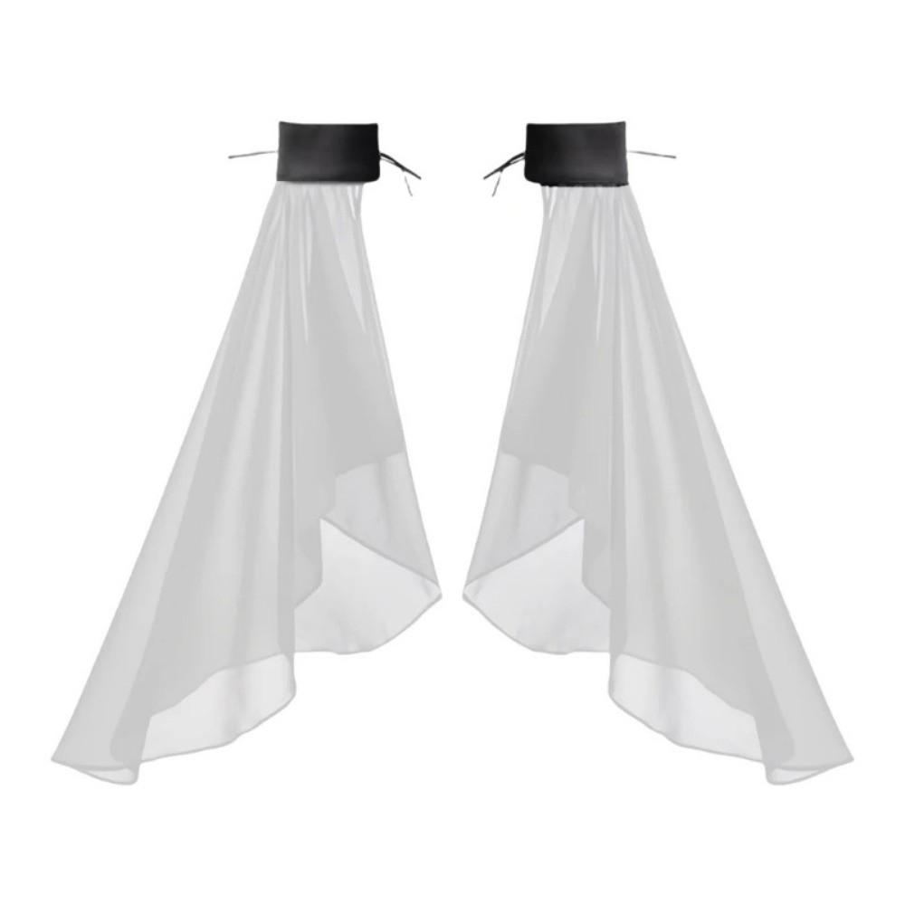 1Pair Breathable Sunscreen Sleeves Thin Arm Warmers Chiffon Victorian Sleeve  Costume Accessories