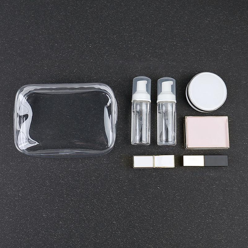 Transparent Pvc Bags Travel Organizer Clear Makeup Bag Beautician Cosmetic Bag Beauty Case Toiletry Bag Make Up Pouch Wash Bags