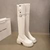 Thick-soled over-the-knee boots for women's spring and autumn new two-wear versatile and thin retro thick-heeled knight boots long boots
