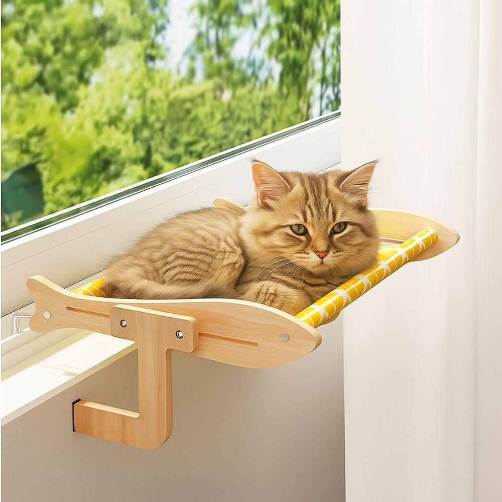 Detachable Window Cat Perch Adjustable Cat Window Seat Universal Cat Hanging Bed  for Cats and Dogs