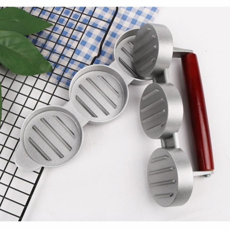Sturdy Aluminum Alloy Small Patty Maker Kitchens Supplies for Crafting Delicious Burgers Home or During Picnics