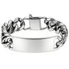 Men's Titanium Steel Cuban Bracelet: Smooth Surface, Curved Plate, European and American Style, Thick Chain, Colorfast, Available in Multiple Styles.