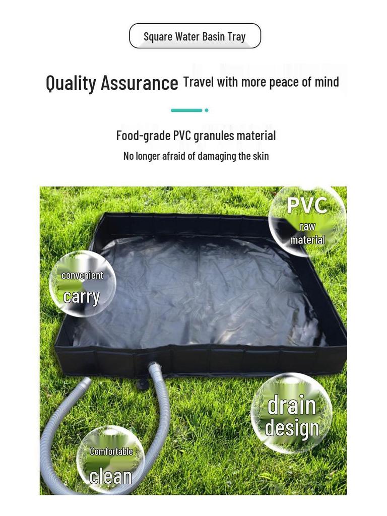 Draagbare Buiten PVC Douchebak Tent voor Kamperen