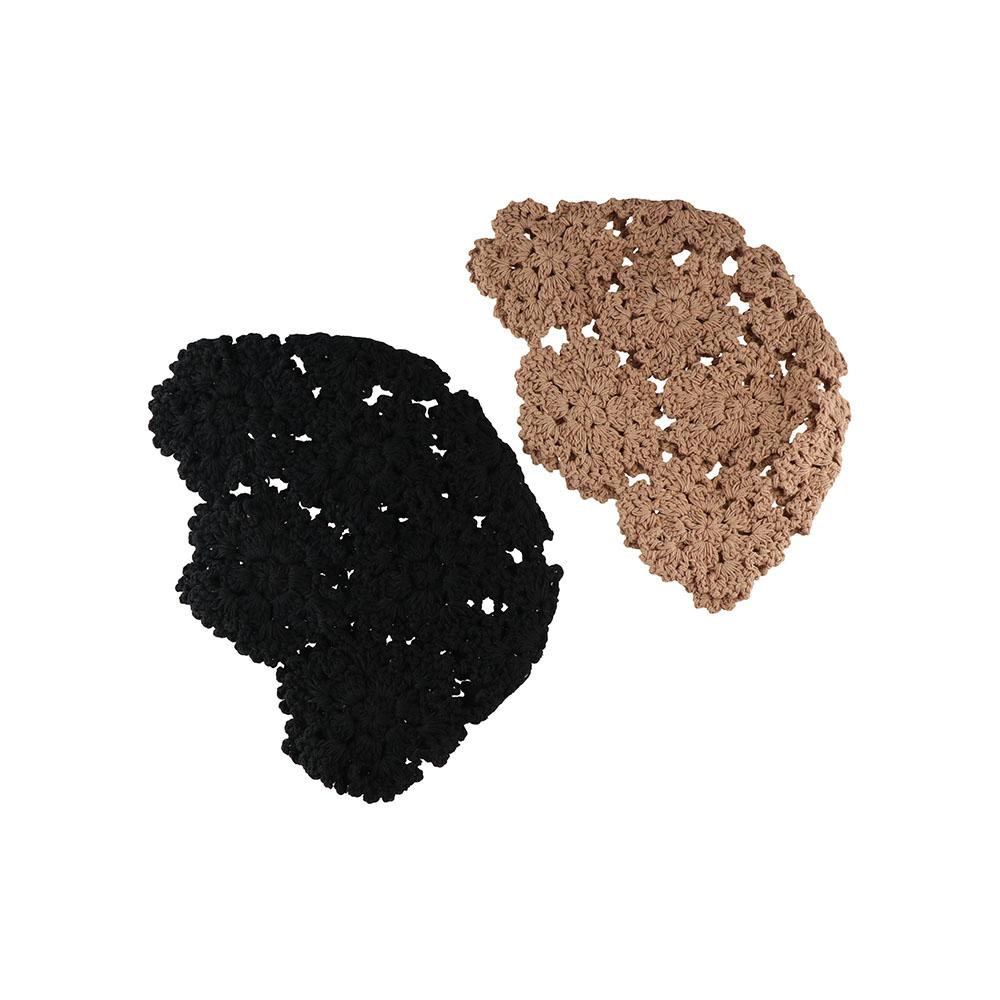 Basin Hat Hollow Flower Knitted Hat Ethnic Style Beanies Cute Crochet Bucket Hat Girls