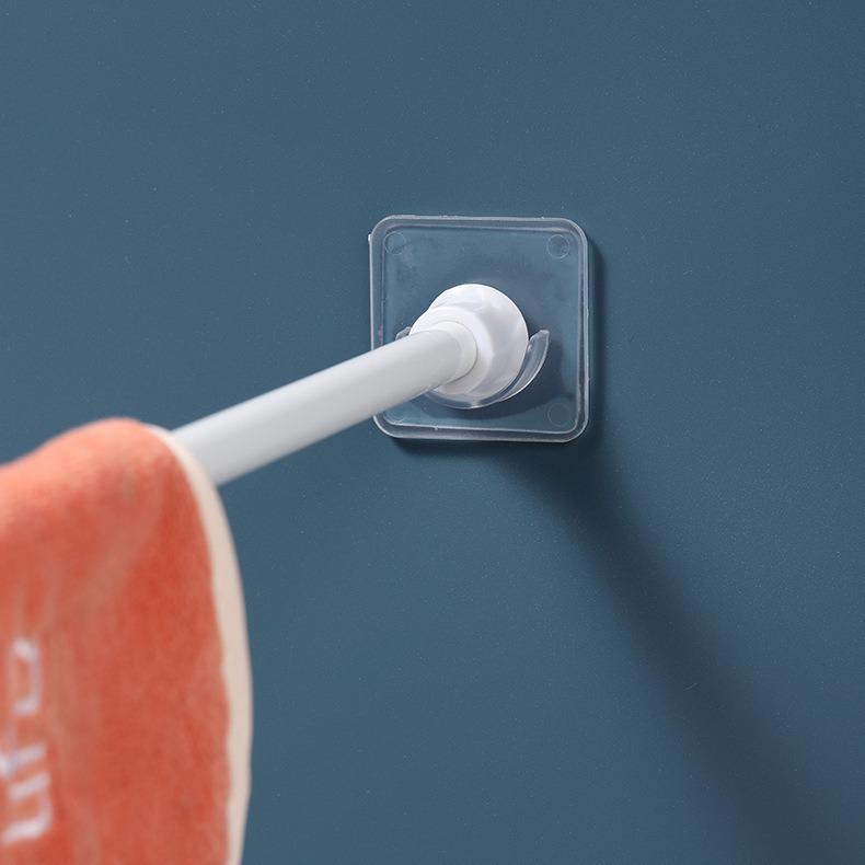 Nastavitelný samolepicí držák záclonové tyče a držák na sušení prádla