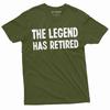 Men's Retirement Shirt The Legend Has Retired T-Shirt Funny Retirement Tee