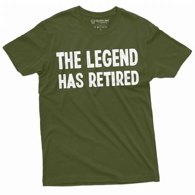 Men's Retirement Shirt The Legend Has Retired T-Shirt Funny Retirement Tee