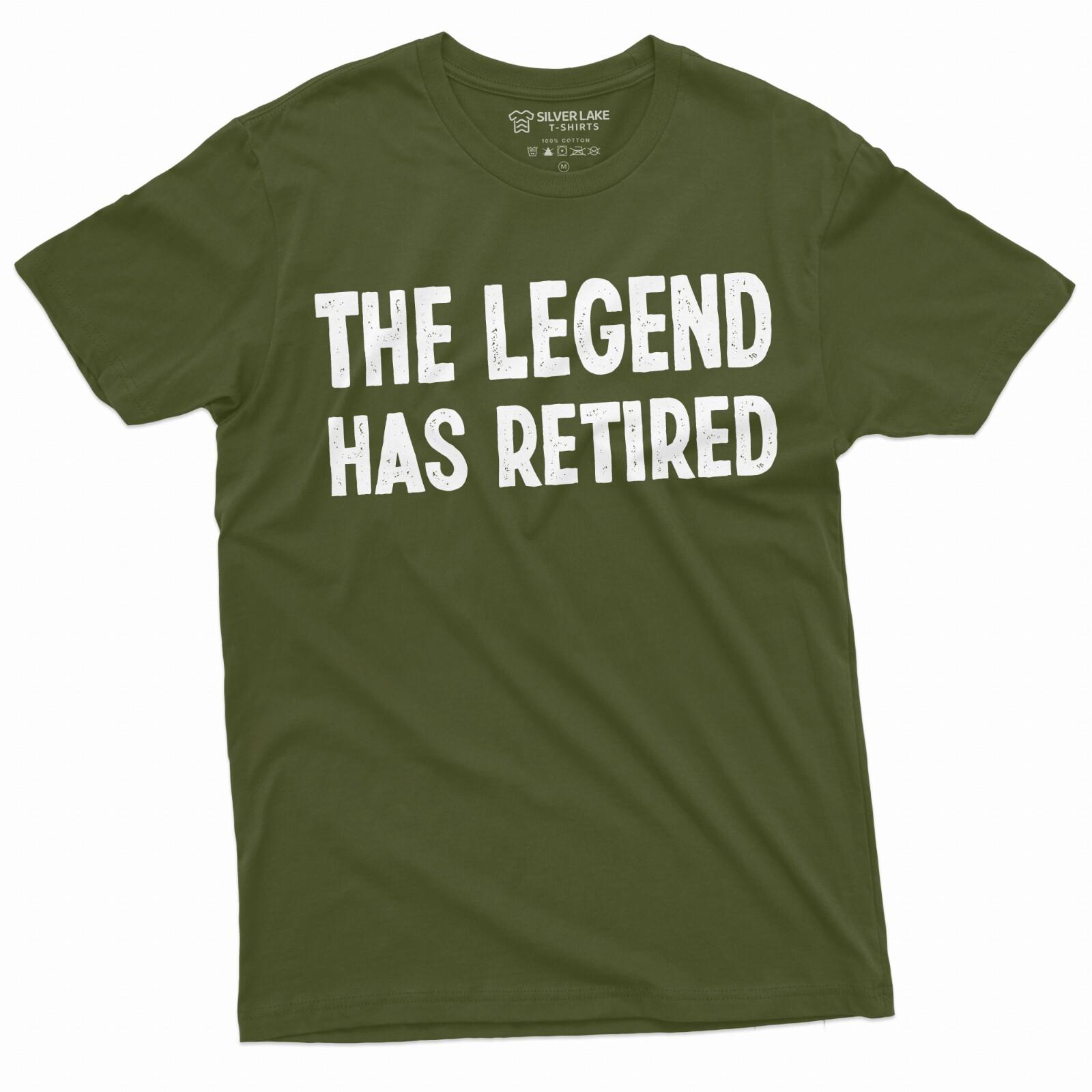 Men s Retirement Shirt The Legend Has Retired T-Shirt Funny Retirement Tee S