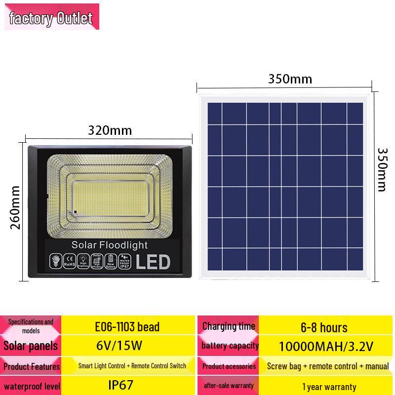 **Waterproof Super Bright Solar Courtyard Entrance Light**