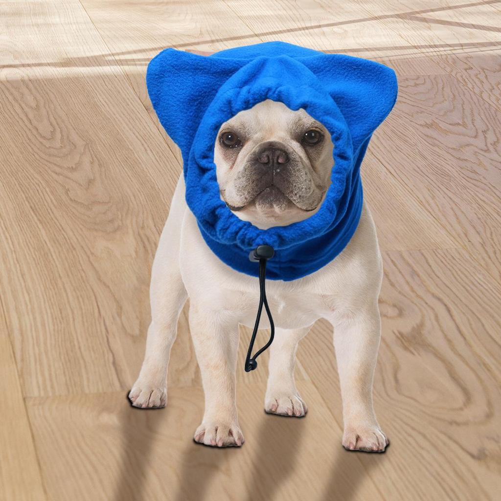 Cozy Solid Color Dog Hat - Cute Fleece Pet Headgear