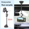 Dual-Function Car Phone Holder with Strong Suction & Adjustable Aluminum Clip
