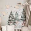 Nordic Wooden Goose Wall Decoration, Flying Birds Pasteable Wall Hanging Pendant Children's Room Wooden Wall Sticker Decoration
