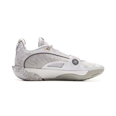 Li Ning Wade All City 13ENCORE Lage Basketbalschoenen Heren Wit Grijs ABAV043-3
