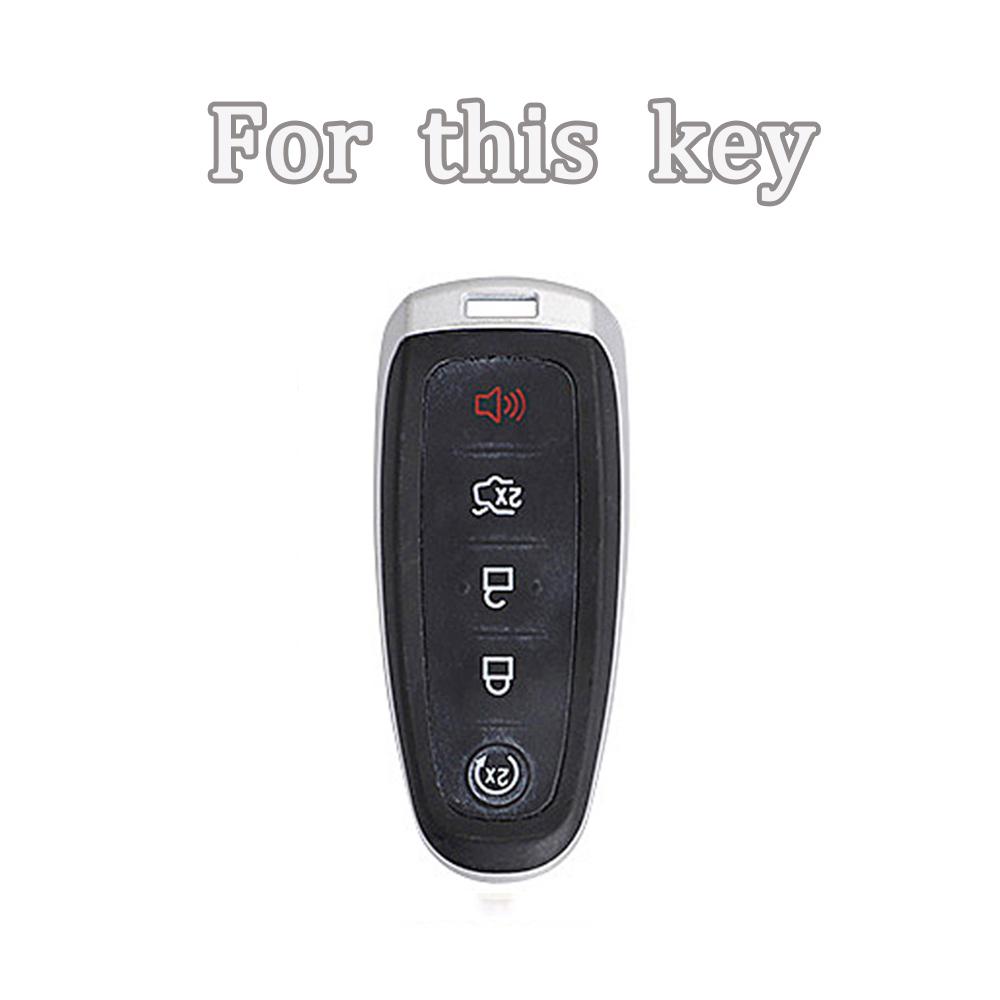 Husă TPU cu 5 Butoane pentru Cheie Auto cu Telecomandă Fob pentru Ford Explorer Edge Escape Flex Taurus 2011 2012 2013 2014 2015 Cheie Inteligentă