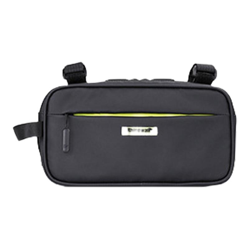 Large Capacity Polyester Bicycles Handlebars Bag Fashionable Green Bike Front Bag for Easy Storage Of Cycling Essential