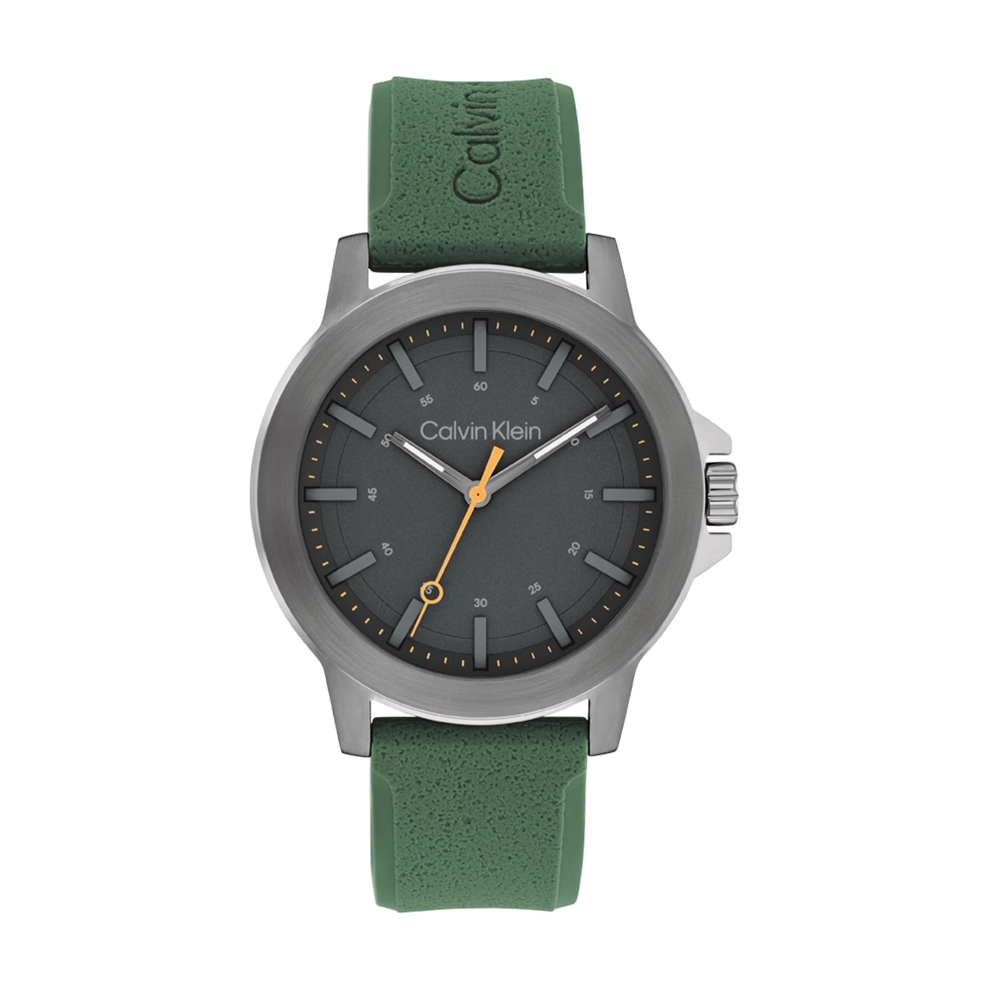 Calvin Klein Watch CK RESET Dark Gray Dial Silicone Strap 25200472 Men s [Official Import]