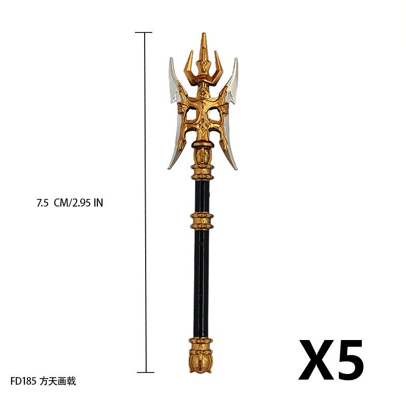 MOC Medieval Building Block Soldier Figure Weapon Accessories Battle Axe Bow Arrow Sword Sheath Shield Assembly Puzzle Brick Toy