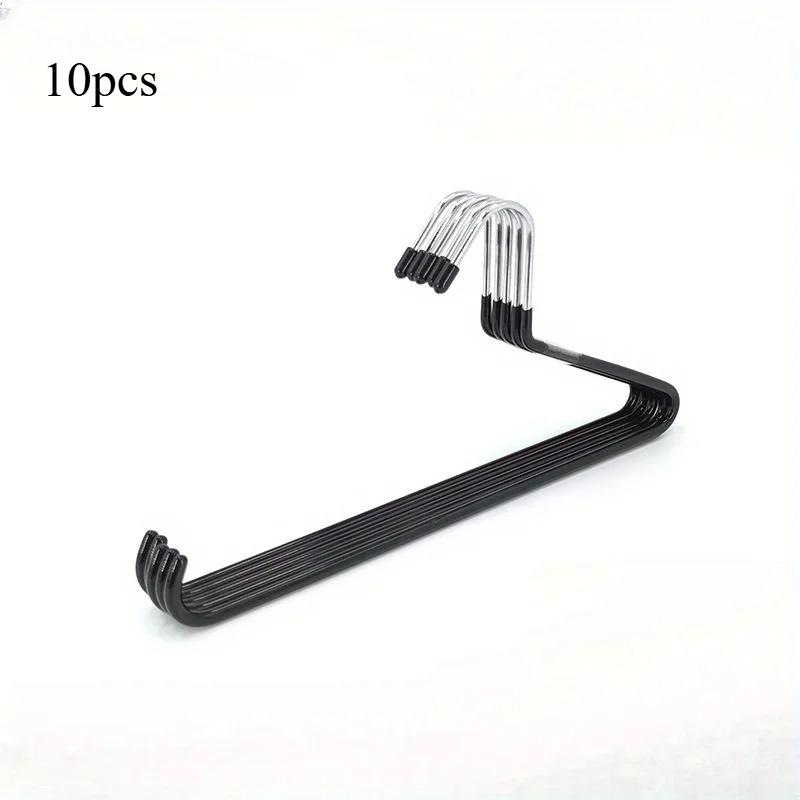 

10 шт. Многофункциональная бесследная противоскользящая вешалка для брюк в форме гуся, креативная домашняя вешалка для подвешивания, вешалка для хранения чёрный