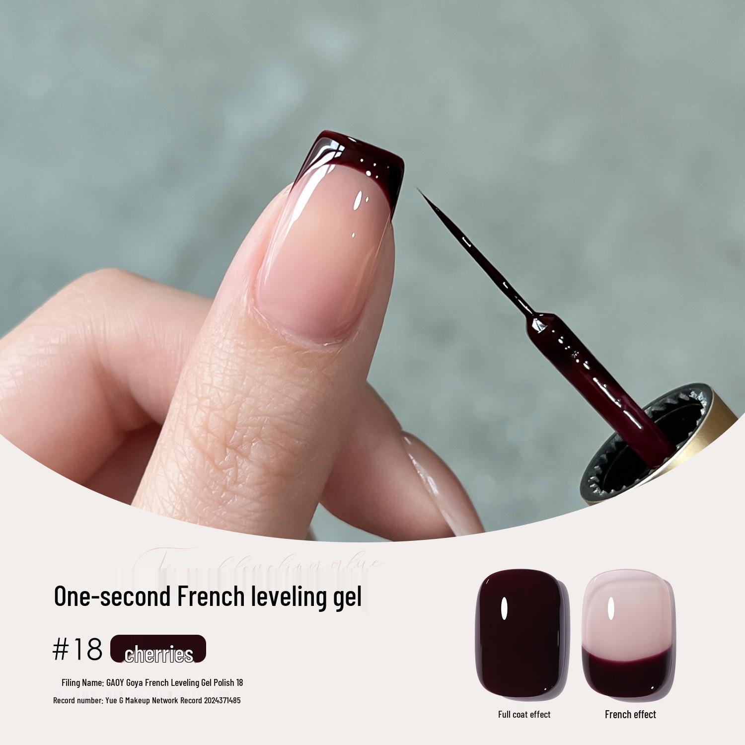 

Gaoy Французский выравнивающий гель для ногтей для осени/зимы, гели для стемпинга вишнево-красный и карамельный