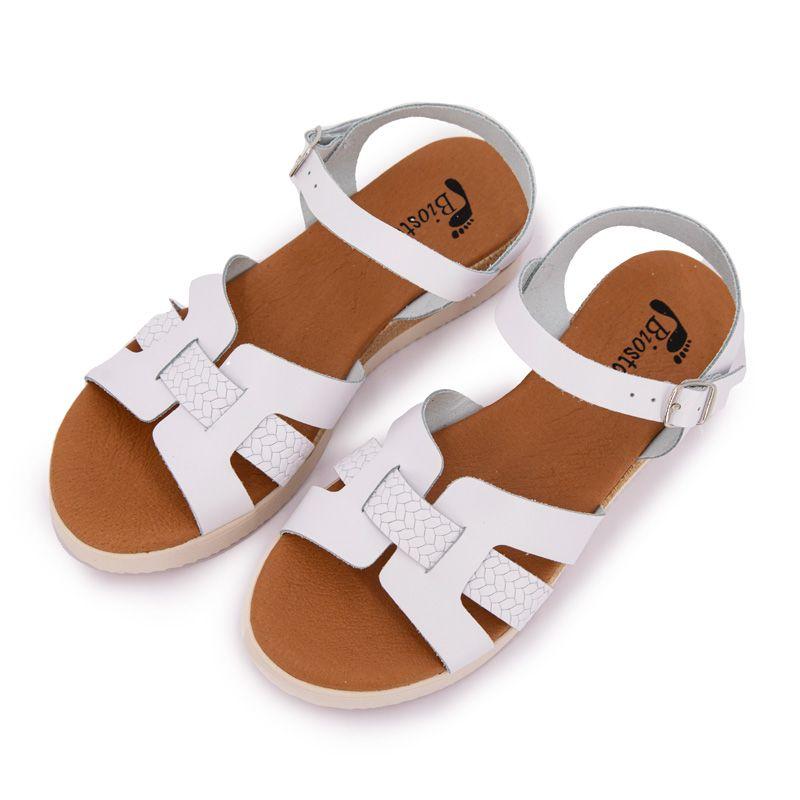 Sandales compensées à brides larges Femme BIOSTOCK