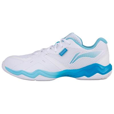 Li Ning Sound Wave 2 Ultra Light Sports Non-Slip Wear-Resistant Breathable Low-Top Badminton Shoes Unisex Sneaker Danube-Blue AYTS016-10
