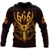 Tattoo Skeleton Cross Terror Red 3D Printed Men's Oversized Hoodie Sweatshirt Autumn Casual Tracksuits Bad Wolf Animal Clothing