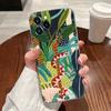 Jungle Art Illustration Snake Cats Sloth Case For Apple iPhone 17 16 15 14 13 12 11 Pro Max 16 Plus 16E 17Air 17Pro Phone Cover