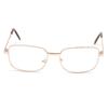 Fashion Bifocal Lens Rimmed Men's Reading Glasses Gold Metal Frame Eyeglasses