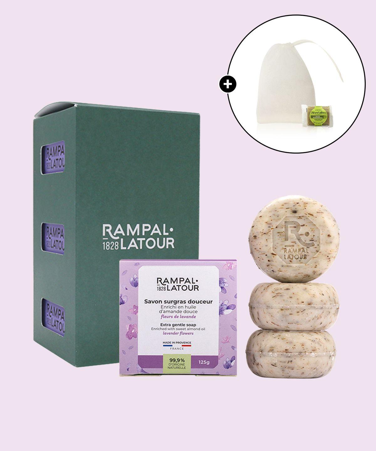 Savon Ronde Lavender Flower 125g Set of 3