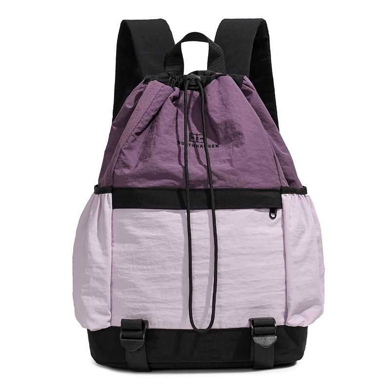 Outdoor backpack women's new contrasting colors high-value sports backpack outdoor travel backpack large-capacity student schoolbag