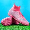 Football Shoe High -top TF Crushed Nails Male and Female Adult Children's Nail Shoes Training Shoes Artificial Grass Football Boots