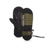 TaoTech Snowboard Quilted with Vertical Zip Wrist and Inner Lining for Men and Vertical Opening Dark Mittens, Closure, Guards, Women, (Small, Green)