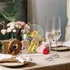 40PCS Clear Acrylic Sign Arch With Stand Blank Guest Name Tags Wedding Table Number Holder Decoration Supplies
