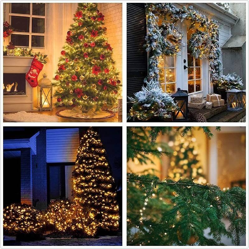 Christmas Led Garland Fairy Light Outdoor Solar Powered String Lights Mode 8