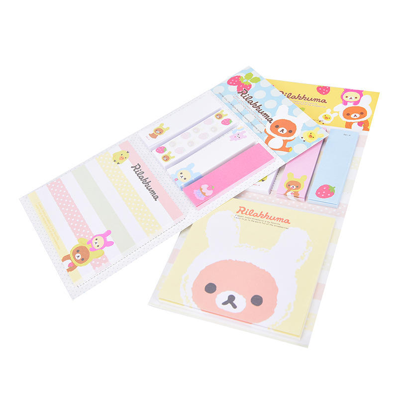 Bookmark Point It Marker Memo Flags Sticky Notes Strawberry Bear Sticker