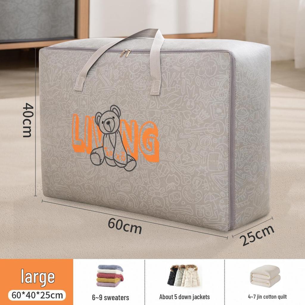 Large Capacity Waterproof Cotton Quilt Storage Bag - Dustproof, Thickened for Clothes and Bedroom Use