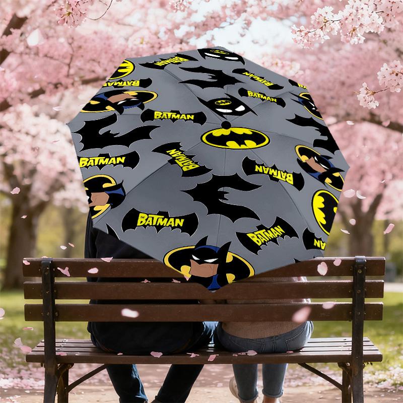 1PC Warner Batman Sticker Umbrella-8-Rib Reinforced, Automatic Open, Lightweight-A116