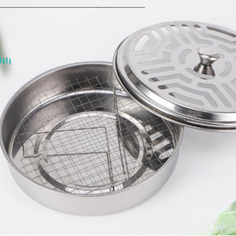 Eliminate Mosquitoes Instantly with This Portable Stainless Steel Mosquito Incense Box!